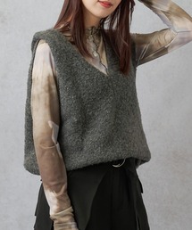 Lull | 【Lull / ルル】ブークレニットベスト(ニット/セーター)