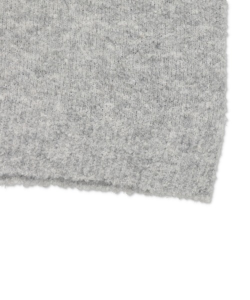 Lull（ルル）の「【Lull / ルル】ブークレニットベスト（ニット/セーター・レディース・ベージュ/チャコール/ライム/杢グレー・ONESIZE）」の8枚目の写真