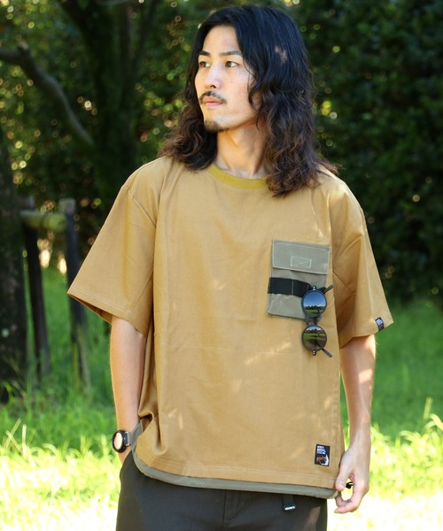 KRIFF MAYER（クリフメイヤー）の「ROKXコラボ布帛Tシャツ（Tシャツ/カットソー・メンズ・ブラック/ナチュラル/イエロー・MEDIUM/LARGE/X-LARGE）」の3枚目の写真