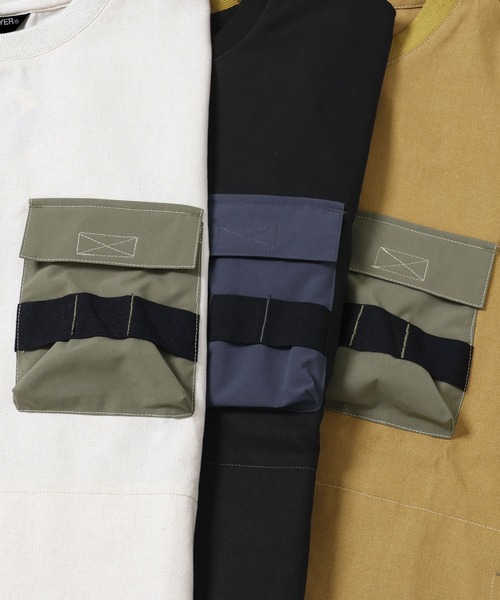 KRIFF MAYER（クリフメイヤー）の「ROKXコラボ布帛Tシャツ（Tシャツ/カットソー・メンズ・ブラック/ナチュラル/イエロー・MEDIUM/LARGE/X-LARGE）」の13枚目の写真