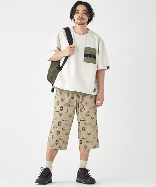 KRIFF MAYER（クリフメイヤー）の「ROKXコラボ布帛Tシャツ（Tシャツ/カットソー・メンズ・ブラック/ナチュラル/イエロー・MEDIUM/LARGE/X-LARGE）」の6枚目の写真