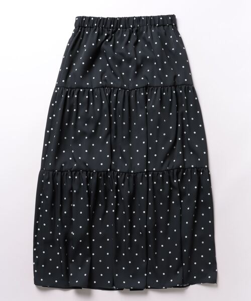 MARY QUANT/マリークヮント デイジードットプリントスカート 黒 ３８ MARY QUANT/マリークヮント デイジードットプリントスカート 黒