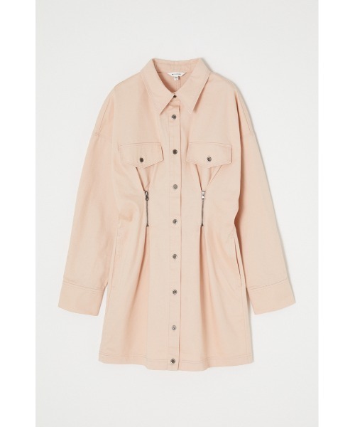 MOUSSY(マウジー)の「WAIST ZIP UP ドレス(ワンピース・レディース・アイボリー/ライトピンク/ブラック・1/2)」の3枚目の写真
