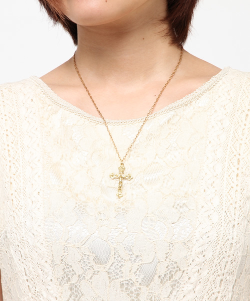 MYE-DO'（マイ・ドゥ）の「SP ネックレス ”JESUS ON CROSS”（ネックレス・レディース・アンティークゴールド・FREE）」の5枚目の写真