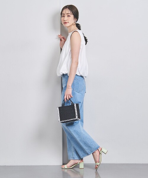 UNITED ARROWS アンクルベルト チャンキーサンダル ホワイト アンクルベルト チャンキーサンダル