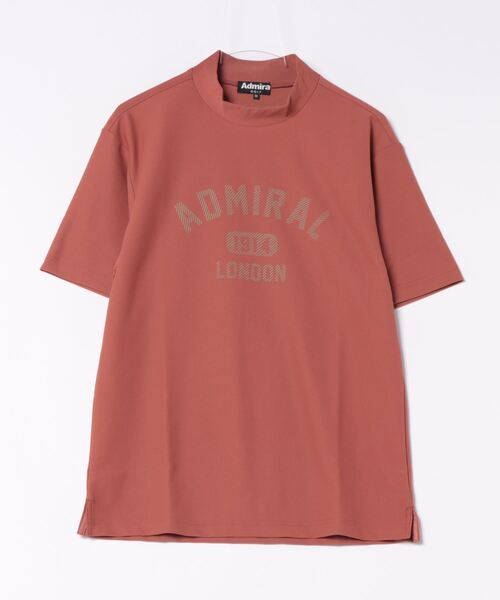 Admiral Golf(アドミラル ゴルフ)の「アーチロゴ モックシャツ(Tシャツ/カットソー・メンズ・ホワイト/ブラック/ライム/レンガ/ネイビー・M/L/LL)」の5枚目の写真
