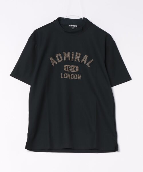 Admiral Golf(アドミラル ゴルフ)の「アーチロゴ モックシャツ(Tシャツ/カットソー・メンズ・ホワイト/ブラック/ライム/レンガ/ネイビー・M/L/LL)」の3枚目の写真