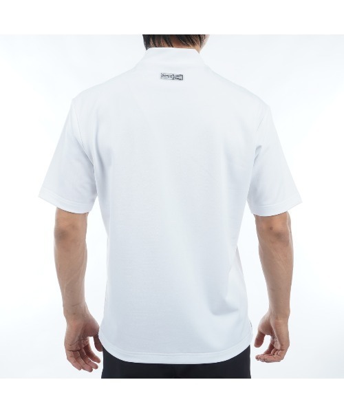 Admiral Golf(アドミラル ゴルフ)の「アーチロゴ モックシャツ(Tシャツ/カットソー・メンズ・ホワイト/ブラック/ライム/レンガ/ネイビー・M/L/LL)」の22枚目の写真