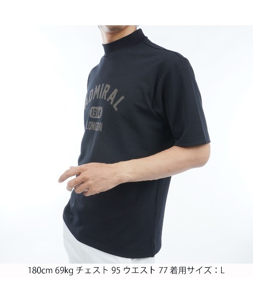 Admiral Golf(アドミラル ゴルフ)の「アーチロゴ モックシャツ(Tシャツ/カットソー・メンズ・ホワイト/ブラック/ライム/レンガ/ネイビー・M/L/LL)」の20枚目の写真