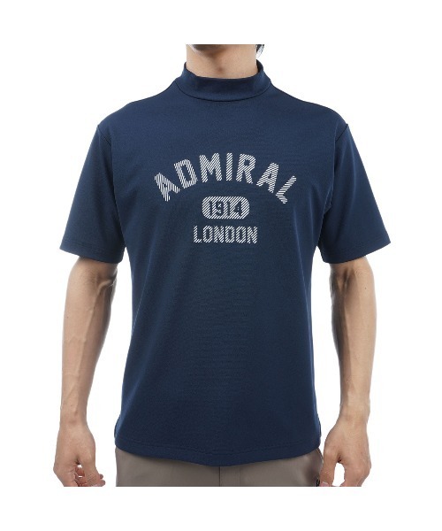 Admiral Golf(アドミラル ゴルフ)の「アーチロゴ モックシャツ(Tシャツ/カットソー・メンズ・ホワイト/ブラック/ライム/レンガ/ネイビー・M/L/LL)」の18枚目の写真
