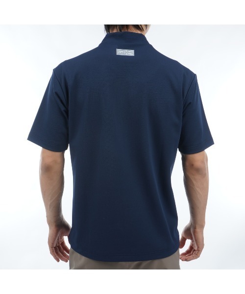 Admiral Golf(アドミラル ゴルフ)の「アーチロゴ モックシャツ(Tシャツ/カットソー・メンズ・ホワイト/ブラック/ライム/レンガ/ネイビー・M/L/LL)」の16枚目の写真