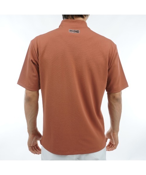 Admiral Golf(アドミラル ゴルフ)の「アーチロゴ モックシャツ(Tシャツ/カットソー・メンズ・ホワイト/ブラック/ライム/レンガ/ネイビー・M/L/LL)」の12枚目の写真
