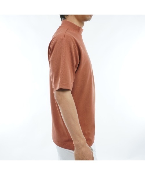 Admiral Golf(アドミラル ゴルフ)の「アーチロゴ モックシャツ(Tシャツ/カットソー・メンズ・ホワイト/ブラック/ライム/レンガ/ネイビー・M/L/LL)」の11枚目の写真