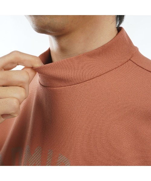 Admiral Golf(アドミラル ゴルフ)の「アーチロゴ モックシャツ(Tシャツ/カットソー・メンズ・ホワイト/ブラック/ライム/レンガ/ネイビー・M/L/LL)」の8枚目の写真