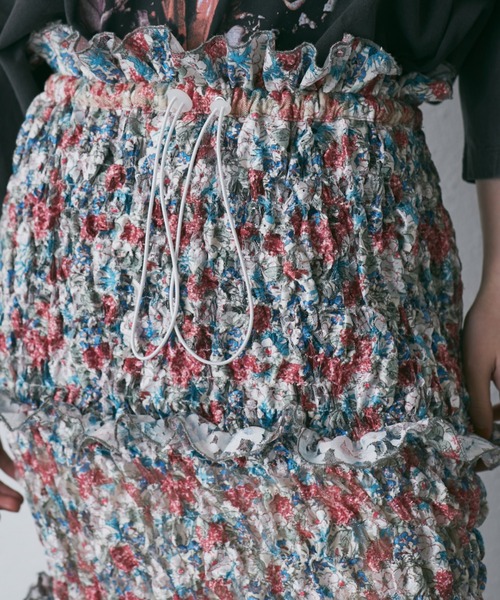 OKIRAKU（オキラク）の「(OKIRAKU×ROSE BUD)レースプリント チューブスカート（スカート・レディース・グリーン/ピンク・FREE）」の12枚目の写真