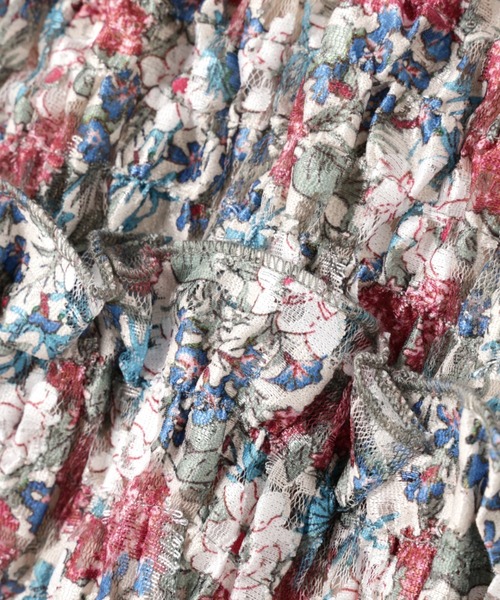 OKIRAKU（オキラク）の「(OKIRAKU×ROSE BUD)レースプリント チューブスカート（スカート・レディース・グリーン/ピンク・FREE）」の15枚目の写真