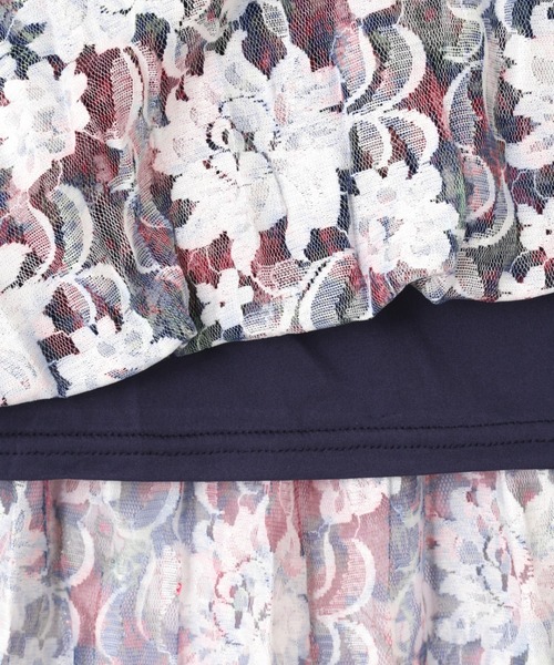 OKIRAKU（オキラク）の「(OKIRAKU×ROSE BUD)レースプリント チューブスカート（スカート・レディース・グリーン/ピンク・FREE）」の10枚目の写真