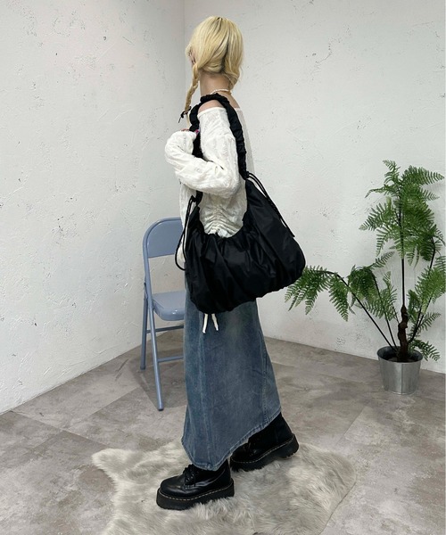 sedacle girl（セダクルガール）の「フロントスリットデニムスカート（デニムスカート・レディース・ブルー・SMALL/MEDIUM）」の7枚目の写真