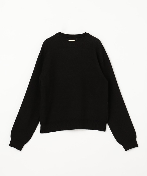 NICOLE white（ニコルホワイト）の「エンブレムニットプルオーバー（ニット/セーター・レディース・イエロー/ブラック/オフホワイト/グレー・FREE）」の9枚目の写真