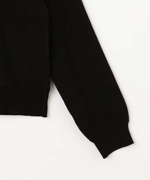 NICOLE white（ニコルホワイト）の「エンブレムニットプルオーバー（ニット/セーター・レディース・イエロー/ブラック/オフホワイト/グレー・FREE）」の11枚目の写真