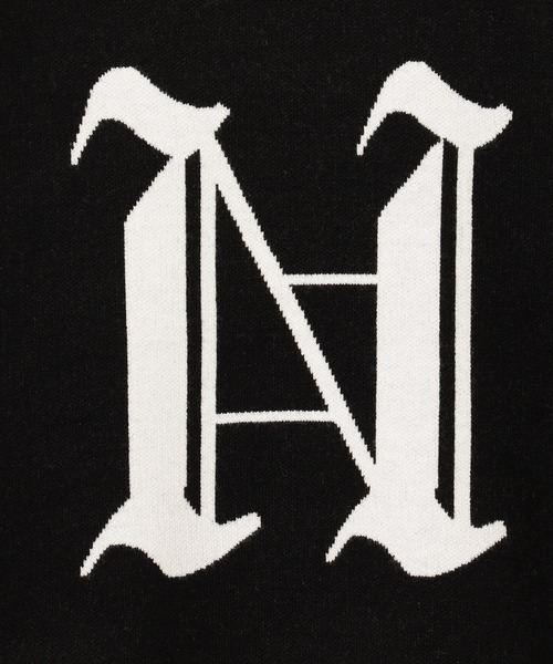 NICOLE white（ニコルホワイト）の「エンブレムニットプルオーバー（ニット/セーター・レディース・イエロー/ブラック/オフホワイト/グレー・FREE）」の12枚目の写真