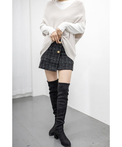 韓国ブランド　スカート　美品 ガーリードール Girly Doll ひざ丈スカート 【韓国FASHION