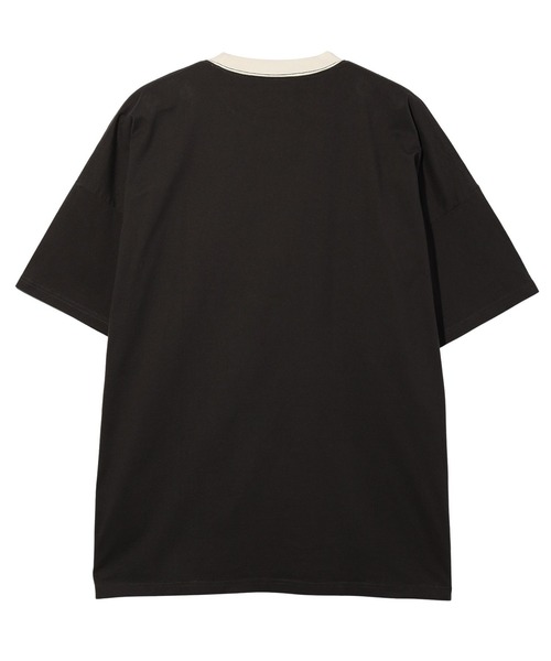 X-girl（エックスガール）の「DOUBLE STRIPE S/S BIG TEE DRESS（ワンピース・レディース・ホワイト/ブラウン/チャコール・S/M）」の6枚目の写真