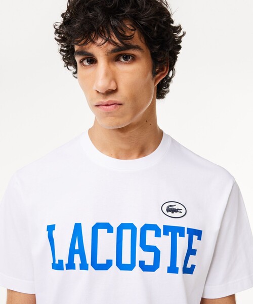 LACOSTE（ラコステ）の「オーガニックコットン カレッジプリント 半袖Tシャツ（Tシャツ/カットソー・メンズ・ライトブルー/ホワイト/ダークネイビー・2/3/5/4）」の17枚目の写真