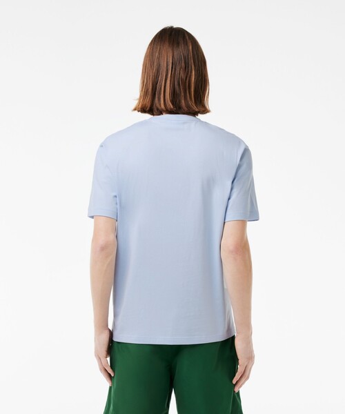 LACOSTE（ラコステ）の「オーガニックコットン カレッジプリント 半袖Tシャツ（Tシャツ/カットソー・メンズ・ライトブルー/ホワイト/ダークネイビー・2/3/5/4）」の8枚目の写真
