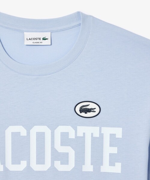 LACOSTE（ラコステ）の「オーガニックコットン カレッジプリント 半袖Tシャツ（Tシャツ/カットソー・メンズ・ライトブルー/ホワイト/ダークネイビー・2/3/5/4）」の10枚目の写真