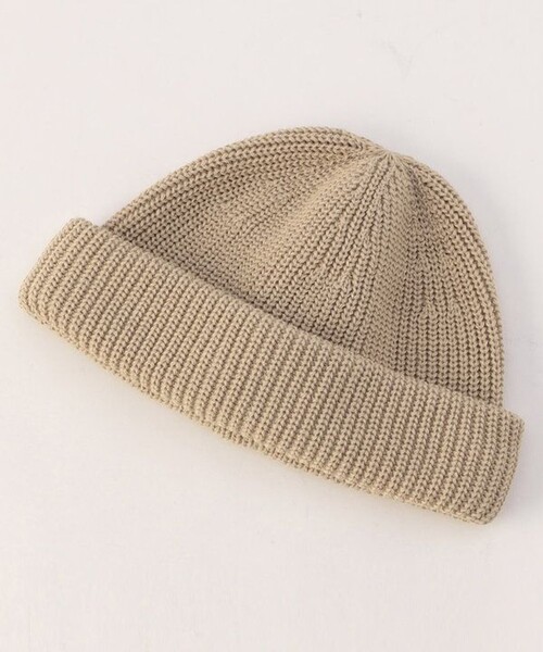 RACAL（ラカル）の「Racal/ラカル 別注 コットンリネン ロールニットキャップ/ビーニー/SSRollKnitCAP（ニットキャップ/ビーニー・メンズ・オレンジ/ベージュ/ライトグレー/サックスブルー/ブラック・FREE）」の3枚目の写真