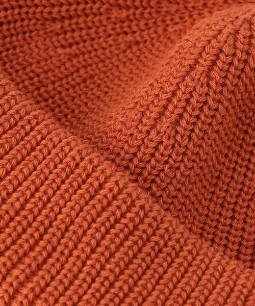 RACAL（ラカル）の「Racal/ラカル 別注 コットンリネン ロールニットキャップ/ビーニー/SSRollKnitCAP（ニットキャップ/ビーニー・メンズ・オレンジ/ベージュ/ライトグレー/サックスブルー/ブラック・FREE）」の8枚目の写真