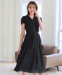 Tiaclasse（ティアクラッセ）の「【洗える】シアー楊柳シャツワンピース（ワンピース）」