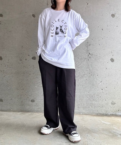 cuorequal（クオレコール）の「アーチロゴロングTシャツ（Tシャツ/カットソー・レディース・ホワイト・MEDIUM/LARGE）」の9枚目の写真