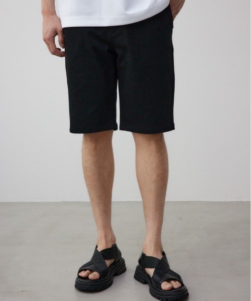 AZUL by moussy（アズールバイマウジー）の「イージーアクションショートパンツ（スウェットパンツ・メンズ・ブラック/杢グレー・LARGE/MEDIUM）」の2枚目の写真