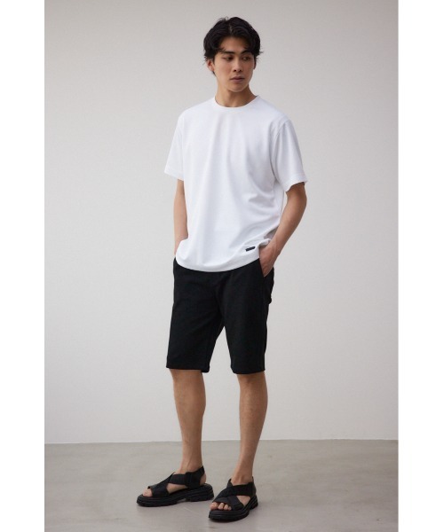 AZUL by moussy（アズールバイマウジー）の「イージーアクションショートパンツ（スウェットパンツ・メンズ・ブラック/杢グレー・LARGE/MEDIUM）」の4枚目の写真