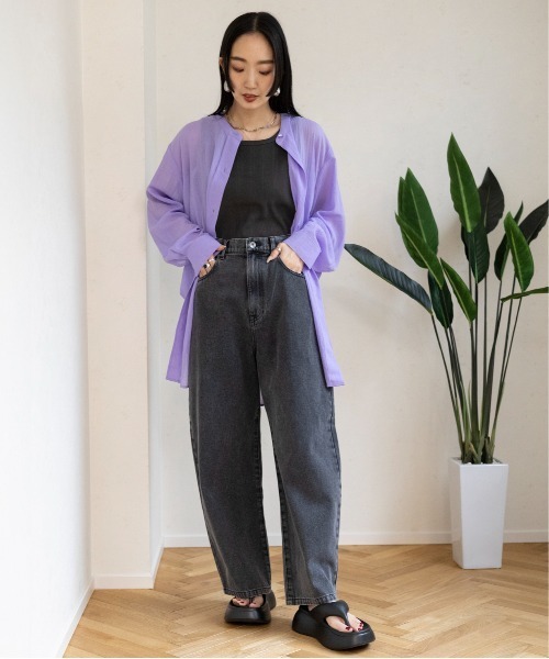 LEPSIM（レプシィム）の「アソート2WAYリブタンク　987480（タンクトップ・レディース・ブラック系その他/チャコールグレー/ブルー/アイボリー/ブルー系その他/グリーン・LARGE/MEDIUM）」の17枚目の写真