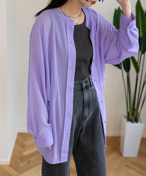 LEPSIM（レプシィム）の「アソート2WAYリブタンク　987480（タンクトップ・レディース・ブラック系その他/チャコールグレー/ブルー/アイボリー/ブルー系その他/グリーン・LARGE/MEDIUM）」の14枚目の写真