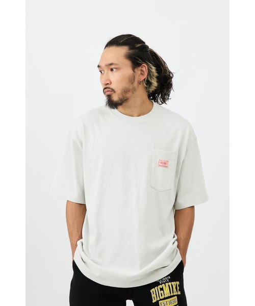 BIG MIKE(ビッグマイク)の「BIG MIKE ビッグマイク/ 9.1OZ HEAVY WIDE SUNGLASSES POCKET SS TEE サングラスポケット半袖Tシャツ /// 102328520(Tシャツ/カットソー・メンズ・ネイビー/サンドベージュ/ホワイト/オリーブ/ブラック/グレイッシュブルー/ナチュラル/グレー/ダークブルー・MEDIUM/LARGE/X-LARGE)」の16枚目の写真
