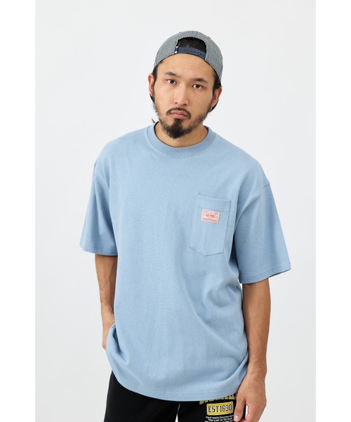 BIG MIKE(ビッグマイク)の「BIG MIKE ビッグマイク/ 9.1OZ HEAVY WIDE SUNGLASSES POCKET SS TEE サングラスポケット半袖Tシャツ /// 102328520(Tシャツ/カットソー・メンズ・ネイビー/サンドベージュ/ホワイト/オリーブ/ブラック/グレイッシュブルー/ナチュラル/グレー/ダークブルー・MEDIUM/LARGE/X-LARGE)」の13枚目の写真
