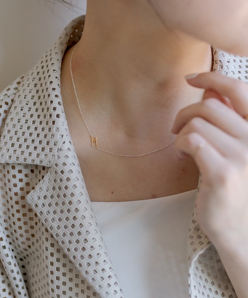 ear PAPILLONNER（イアパピヨネ）の「《スターリングシルバー使用》サイドアルファベットネックレス（ネックレス・レディース・シルバー系その他2/シルバー系その他/シルバー・FREE）」の12枚目の写真