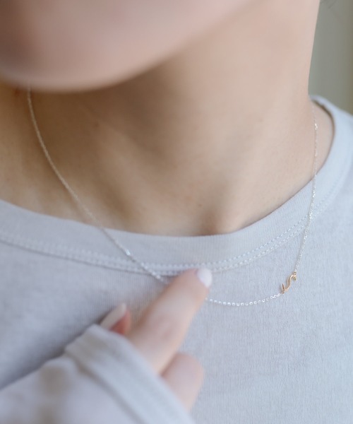 ear PAPILLONNER（イアパピヨネ）の「《スターリングシルバー使用》サイドアルファベットネックレス（ネックレス・レディース・シルバー系その他2/シルバー系その他/シルバー・FREE）」の17枚目の写真