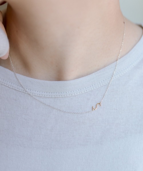 ear PAPILLONNER（イアパピヨネ）の「《スターリングシルバー使用》サイドアルファベットネックレス（ネックレス・レディース・シルバー系その他2/シルバー系その他/シルバー・FREE）」の18枚目の写真