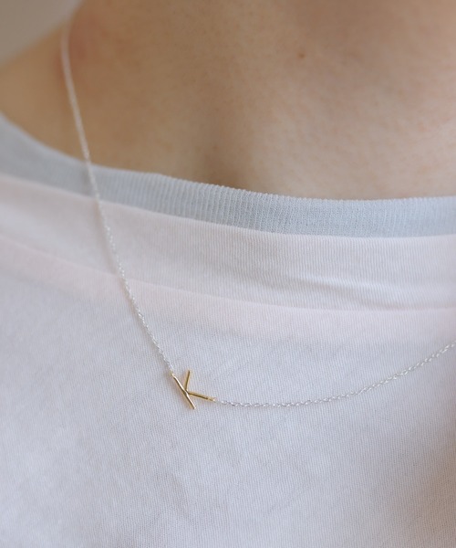 ear PAPILLONNER（イアパピヨネ）の「《スターリングシルバー使用》サイドアルファベットネックレス（ネックレス・レディース・シルバー系その他2/シルバー系その他/シルバー・FREE）」の22枚目の写真