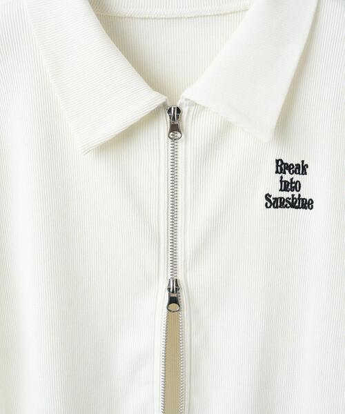 WEGO（ウィゴー）の「WEGO/ダブルジップトップス（Tシャツ/カットソー・レディース・ブラック/ホワイト/スミクロ/ライム/ブラウン・FREE）」の20枚目の写真