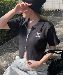 WEGO | WEGO/【24年春夏新作】ダブルジップトップス(Tシャツ/カットソー)