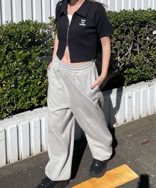 WEGO（ウィゴー）の「WEGO/ダブルジップトップス（Tシャツ/カットソー・レディース・ブラック/ホワイト/スミクロ/ライム/ブラウン・FREE）」の11枚目の写真