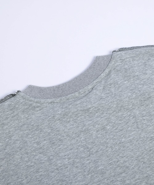 Lajour（ラジュール）の「[日本製]ハート刺繍配色ステッチスウェット（スウェット・レディース・オートミール/グレー/ブラック・フリー）」の5枚目の写真