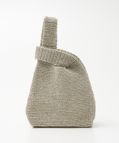 collex（コレックス）の「【ANANS】 マクラメ ミニバッグ（かごバッグ・レディース・ブラック/シャンパン/シルバー・フリー）」の22枚目の写真