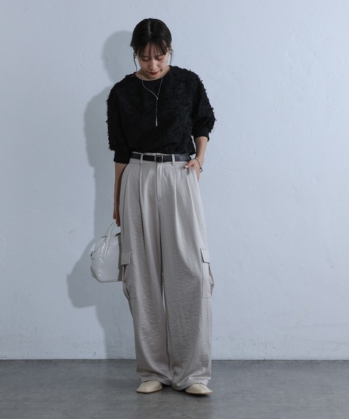 COLONY 2139（コロニートゥーワンスリーナイン）の「セミラウンドボストンバッグ（ボストンバッグ・レディース・ホワイト/ブラック/シルバー・FREE）」の7枚目の写真